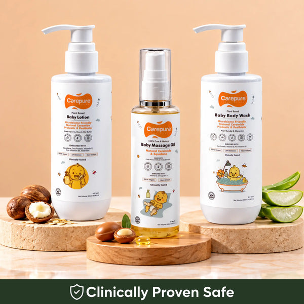 Healthy Glowing Skin Combo  Baby Bodywash + Baby Lotion + Baby Massage Oil