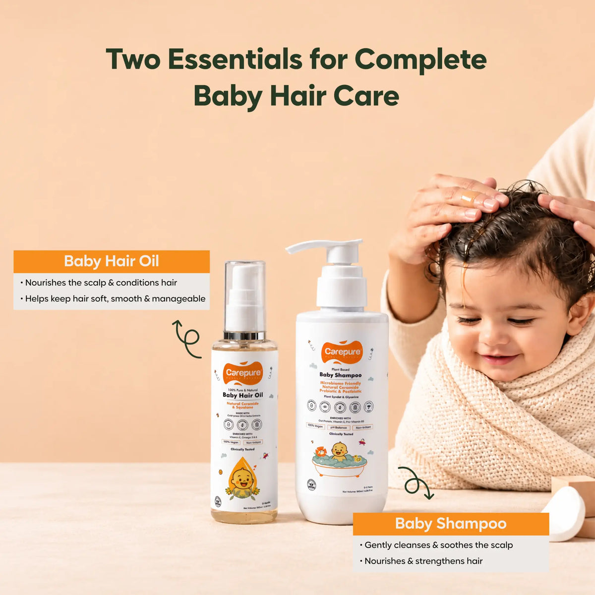 Scalp & Hair Care Combo Baby Shampoo + Baby Hair Oil