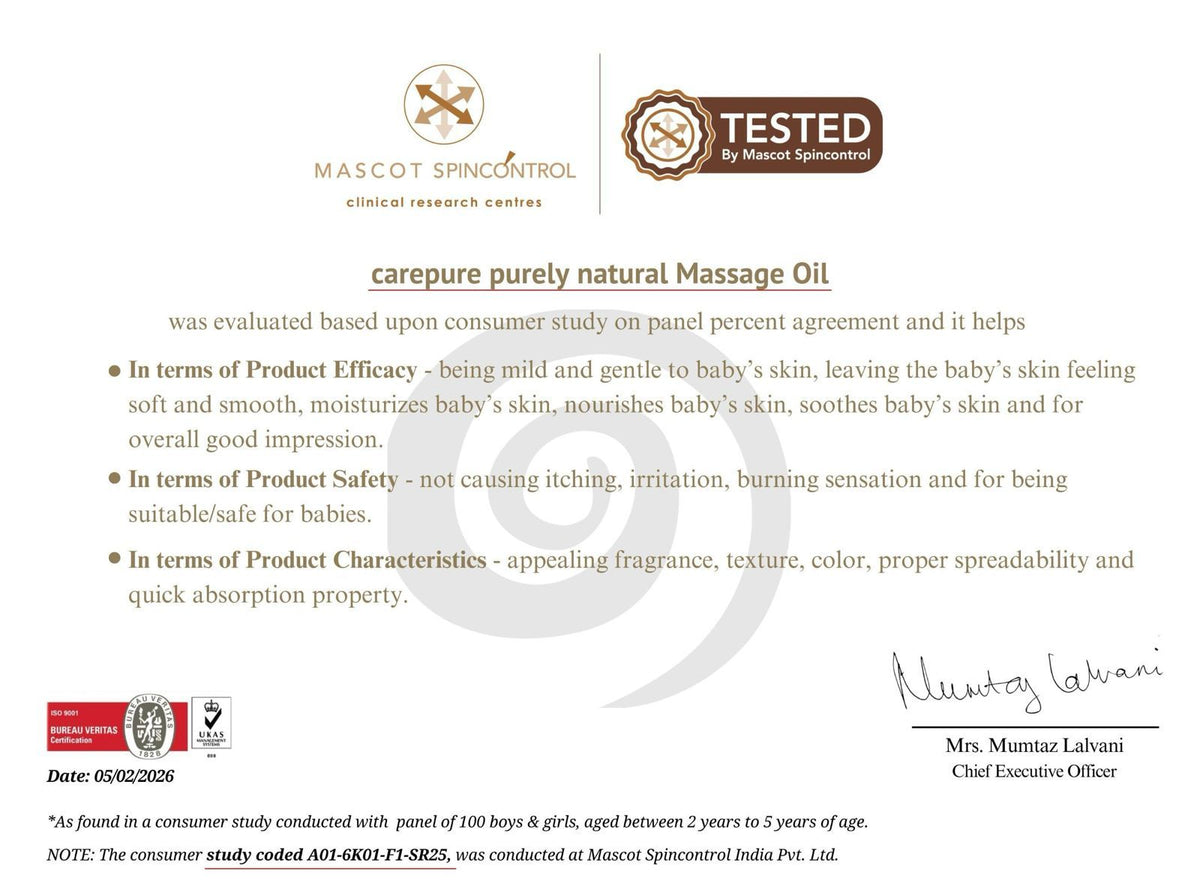 Pure Cold-Pressed Baby Massage Oil With Ceramide & Squalane