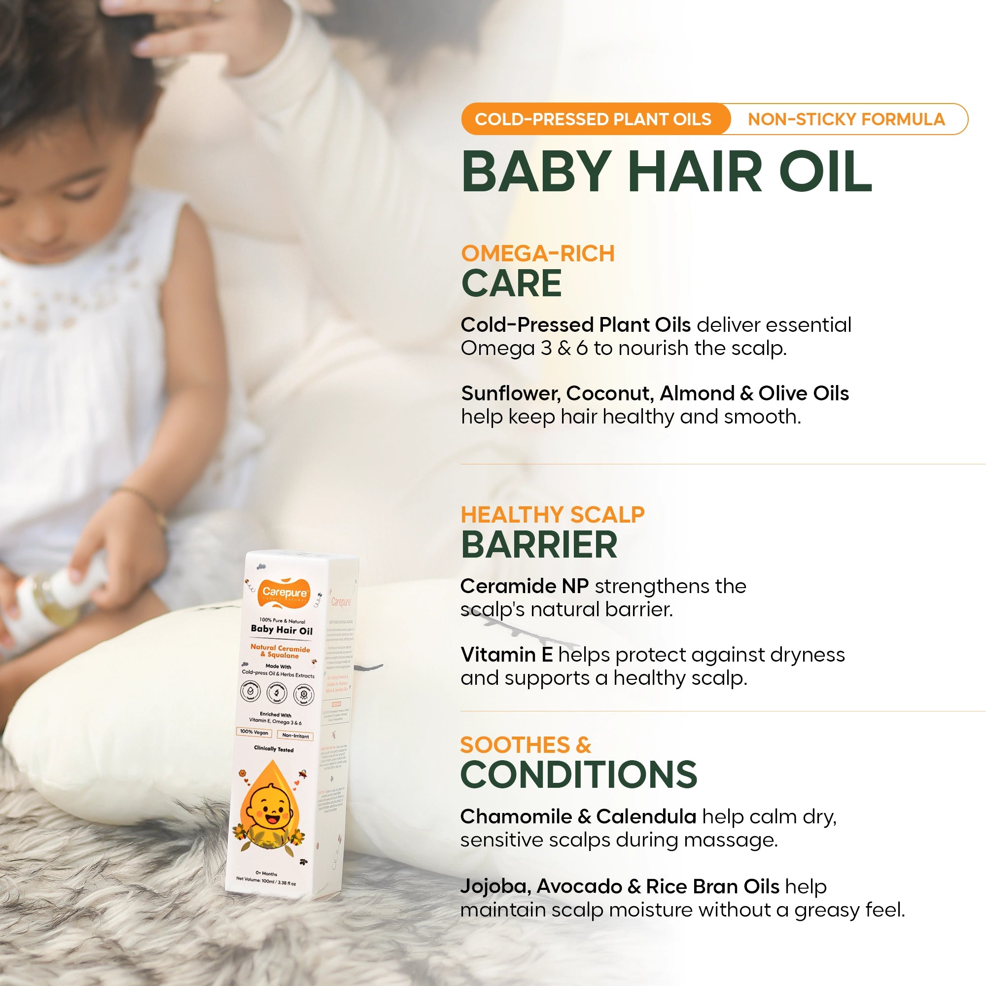 Carepure Baby Hair Oil (100ml)