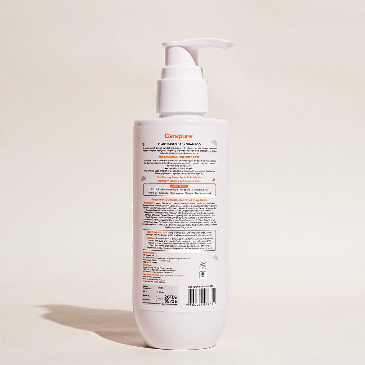 Carepure Baby Shampoo (180 ml)