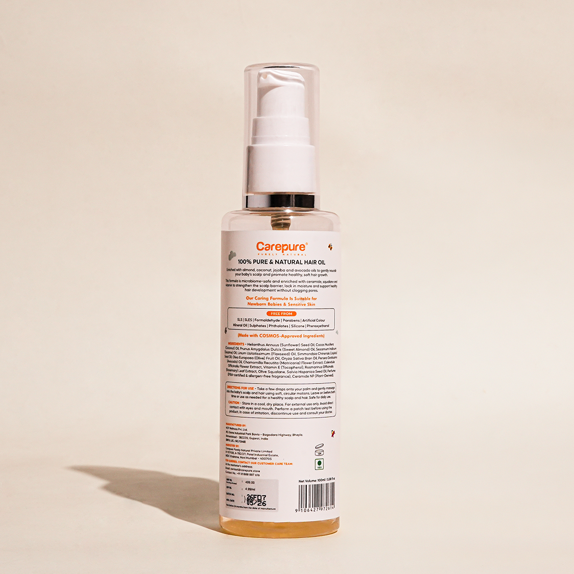 Carepure Baby Hair Oil (100ml)