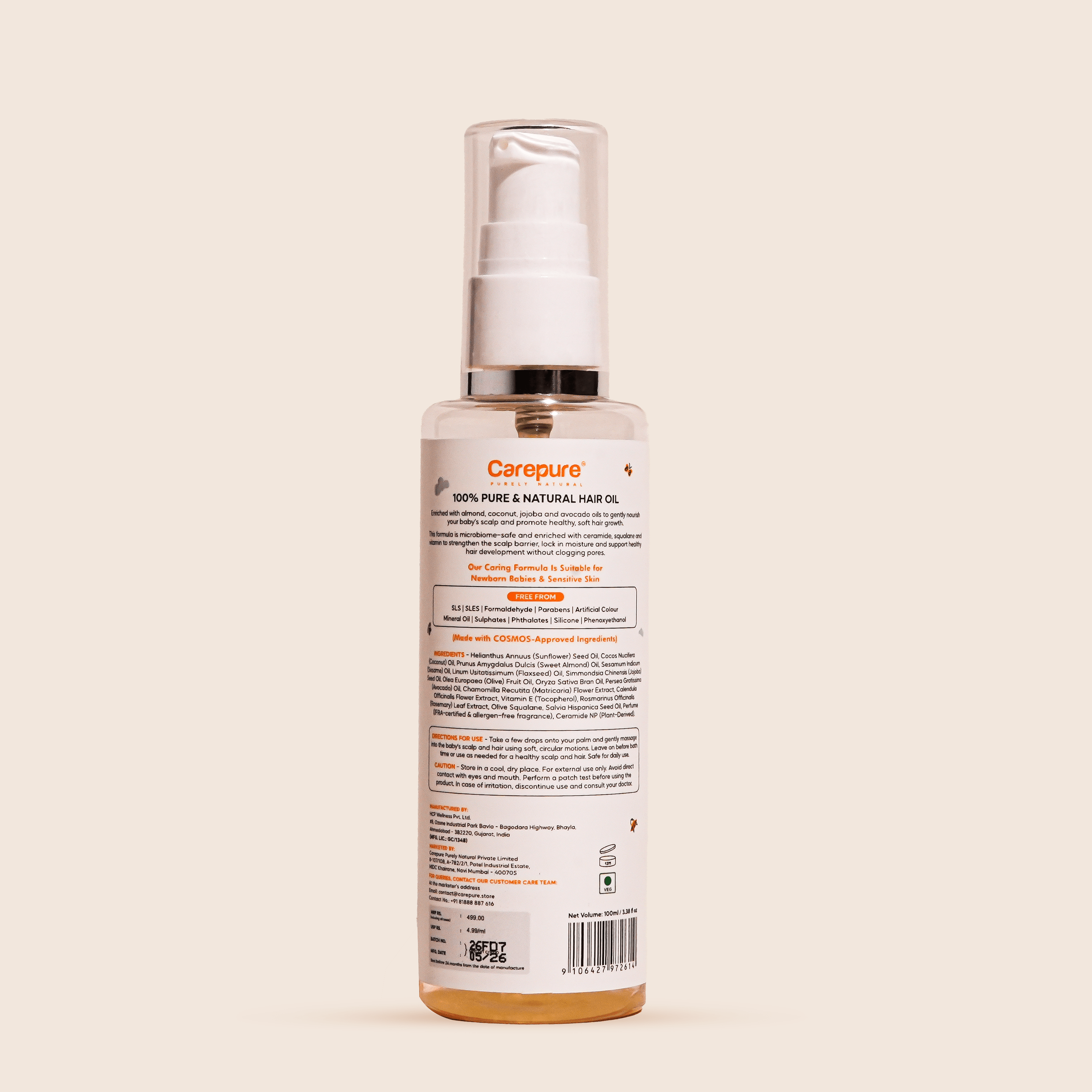 Carepure Baby Hair Oil