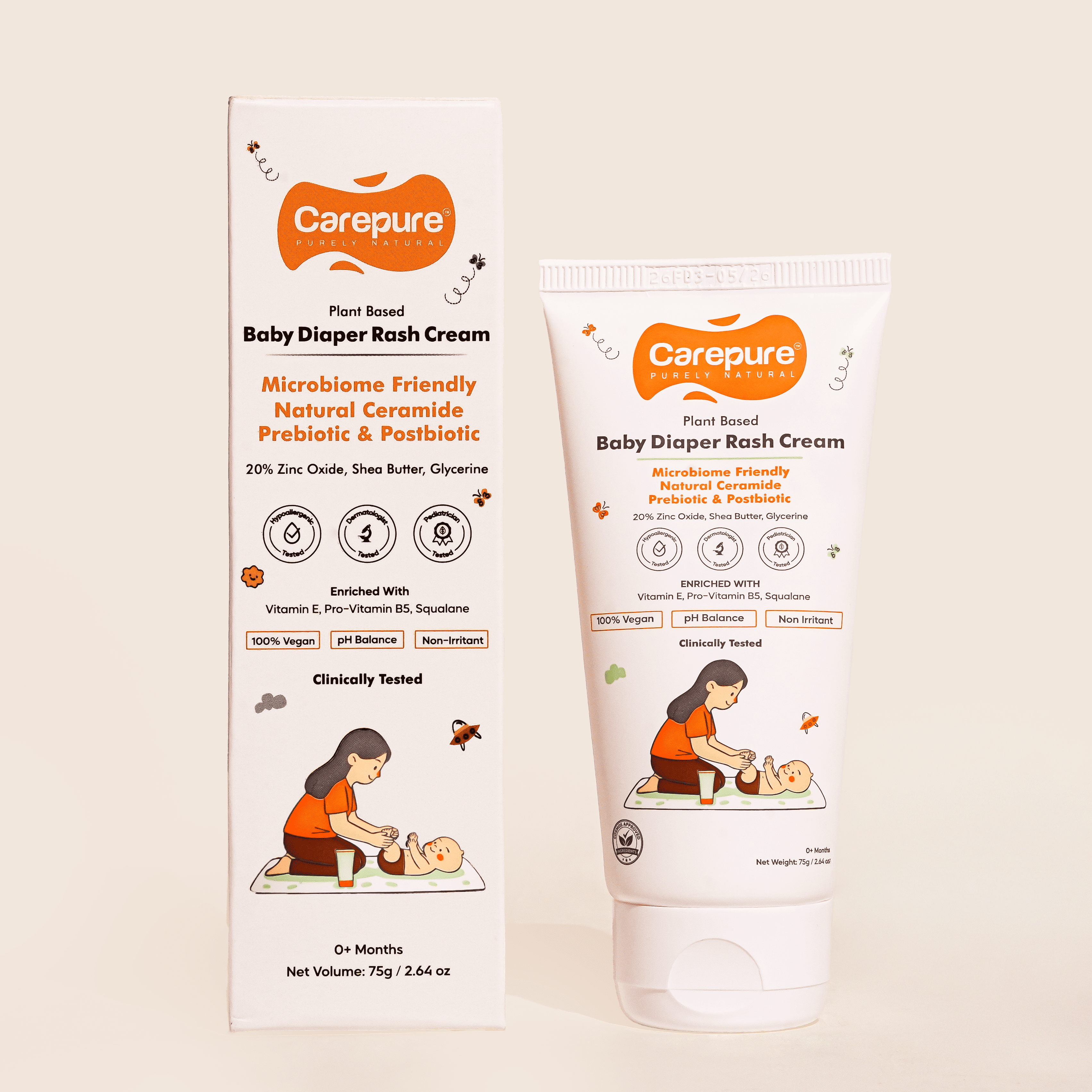 Carepure Baby Diaper Rash Cream (75 g)