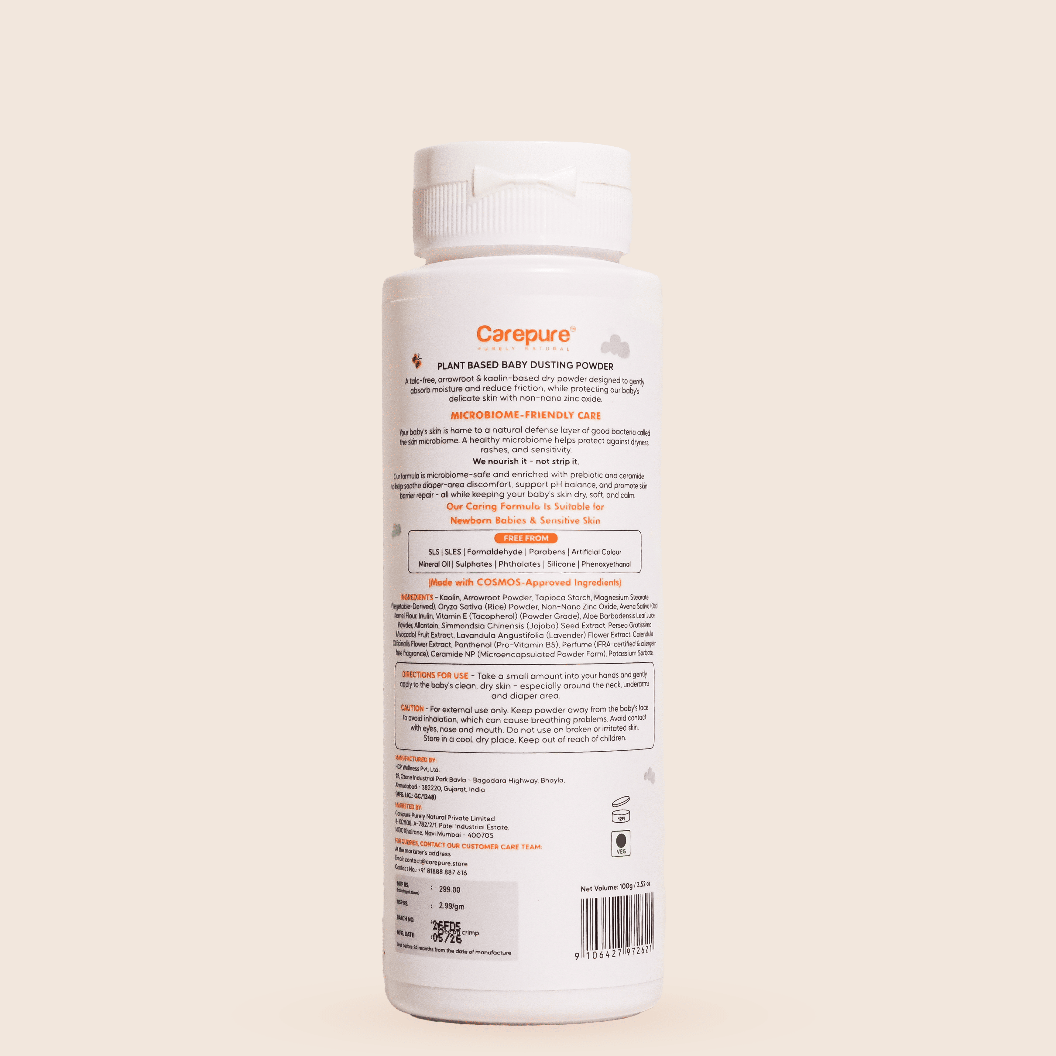 Carepure Baby Dusting Powder (100 g)