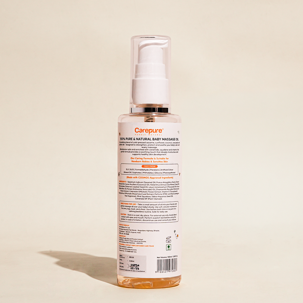 Pure Cold-Pressed Nourishing & Strengthening Baby Massage Oil