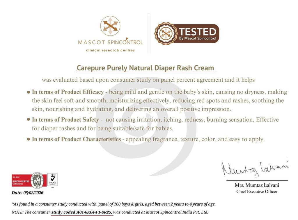 Plant Based Soothing Baby Diaper Rash Cream
